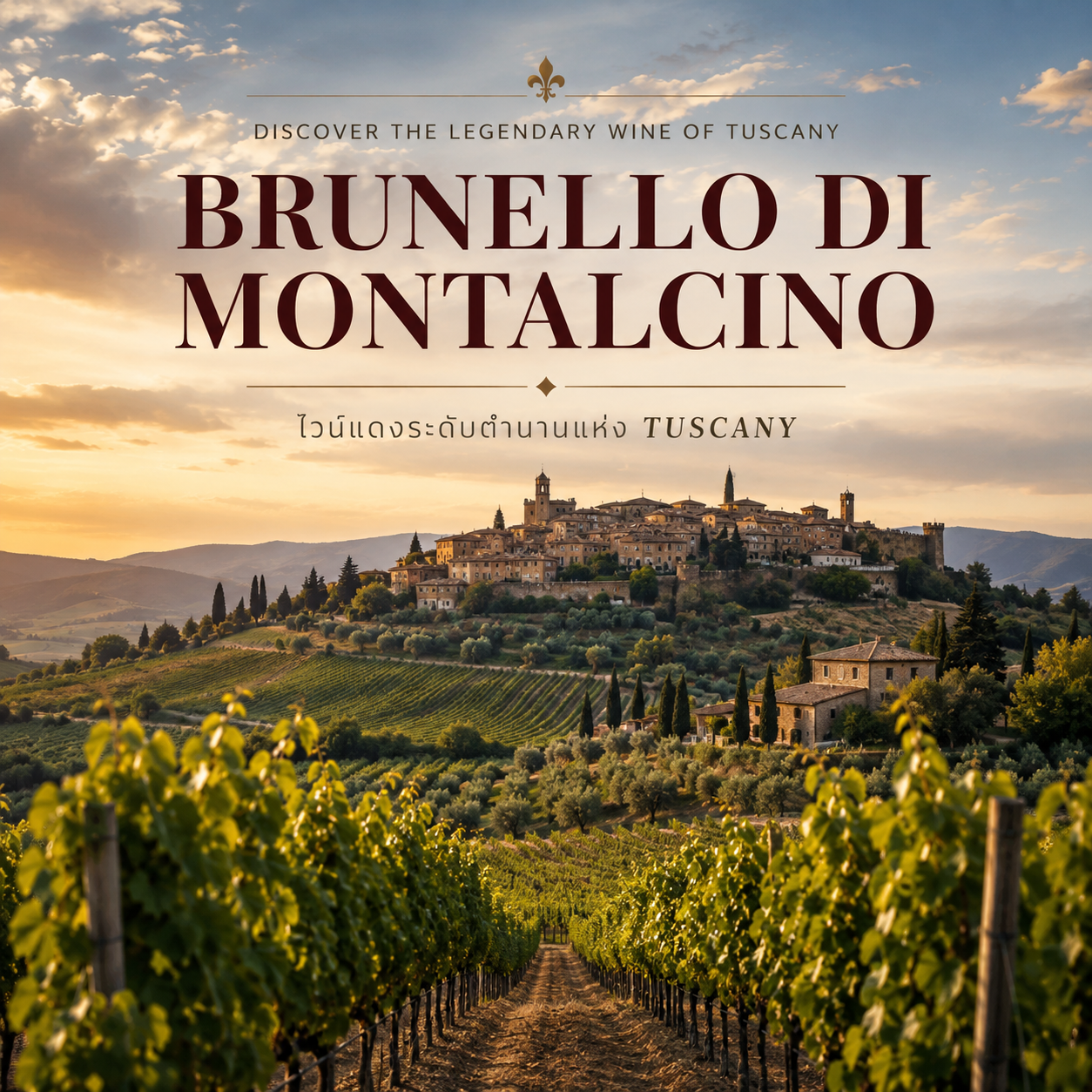 Brunello di Montalcino คืออะไร? รู้จักไวน์แดงระดับตำนานแห่ง Tuscany
