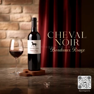 CHEVAL NOIR BORDEAUX RED