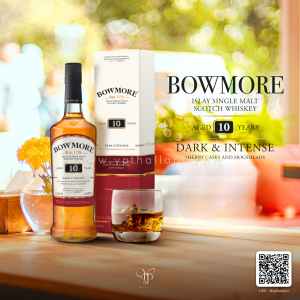 BOWMORE 10 YEARS OLD SINGLE MALT SCOTCH WHISKY 1 ลิตร | Islay Single Malt Scotch Whisky