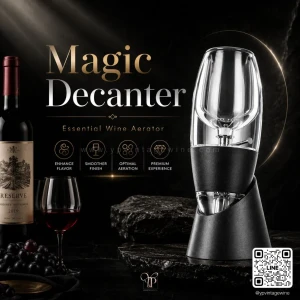 MAGIC DECANTER AERATING POURER | จุกรินไวน์พร้อมระบบเติมอากาศ