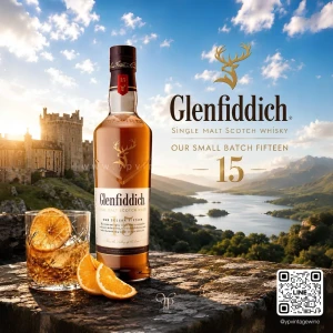 GLENFIDDICH 15 YEARS OLD 1 ลิตร | Speyside Single Malt Scotch Whisky