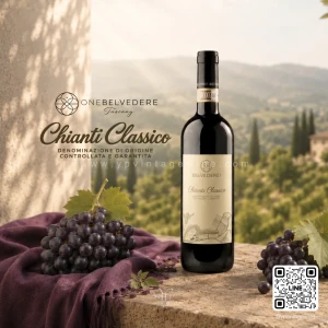 ONE BELVEDERE BELVEDERE1 CHIANTI CLASSICO DOCG 2024 | Organic Wine, Tuscany, Italy