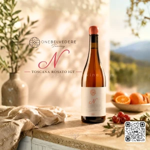 ONE BELVEDERE “N” ROSATO TOSCANA IGT 2024 | Organic Sangiovese Rosé, Tuscany, Italy