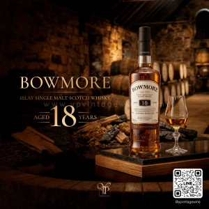 BOWMORE ISLAY SINGLE MALT SCOTCH WHISKY AGED 18 YEARS 700ml | Islay Single Malt Scotch Whisky